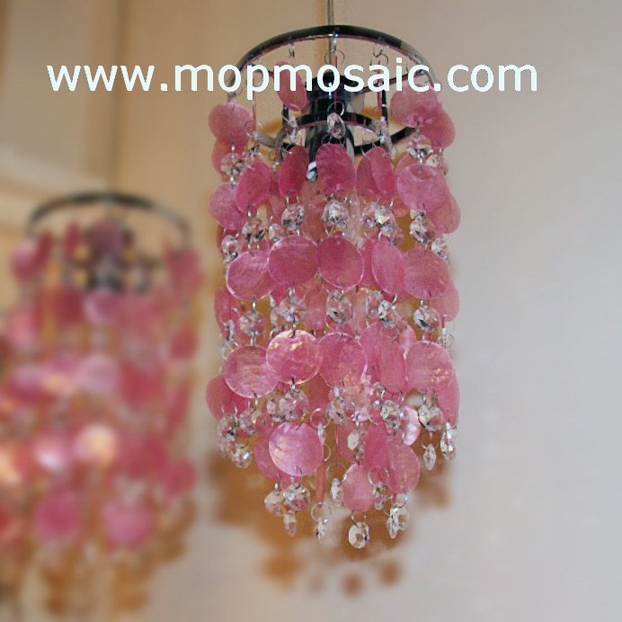 Shell chandelier