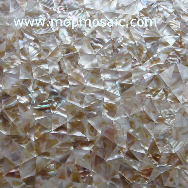 Triangle dapple color freshwater shell tiles