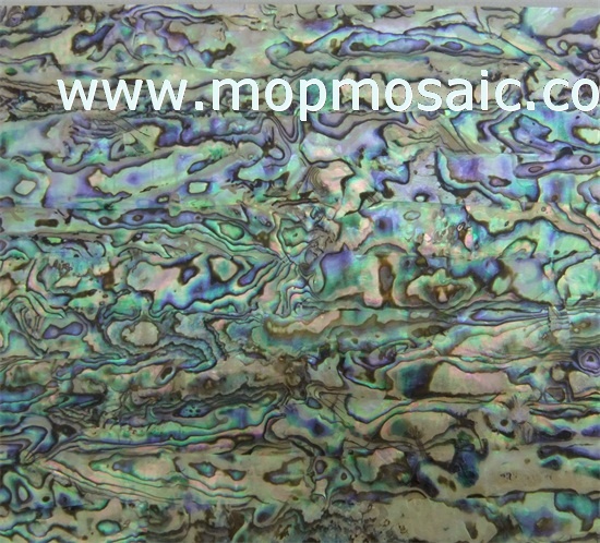 Abalone shell veneer for fishing rods