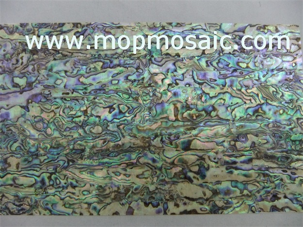 Abalone shell veneer for fishing rods