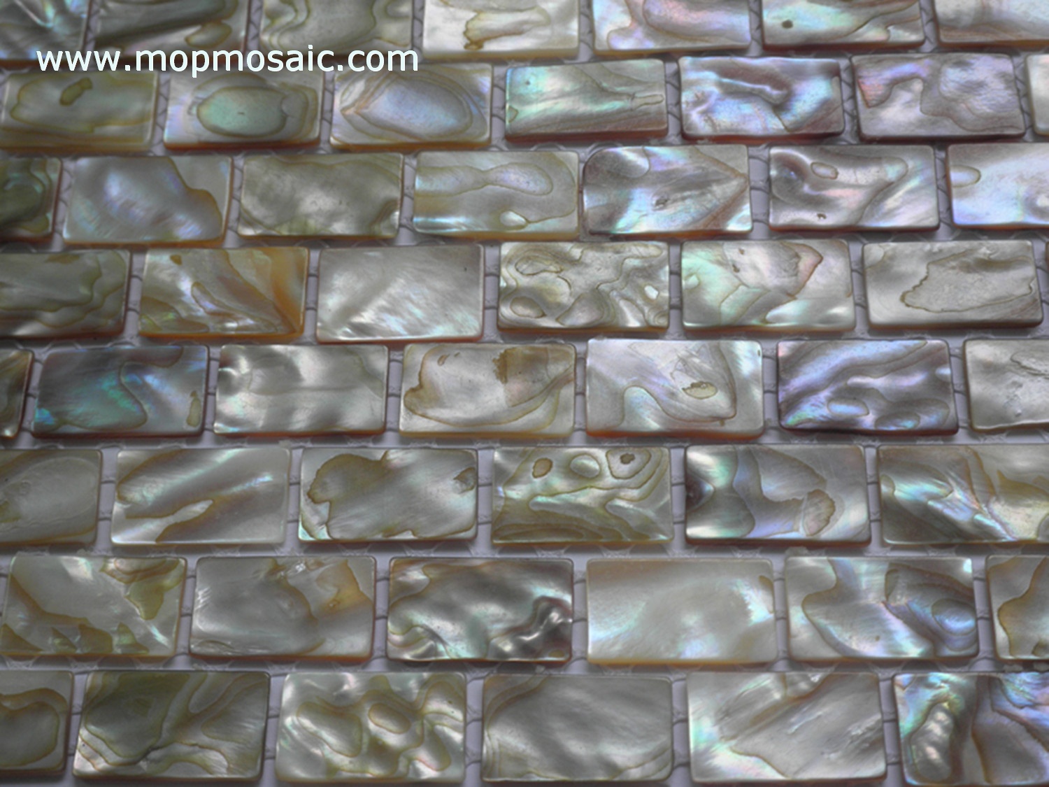 Rainbow dapple mother of pearl mosaic