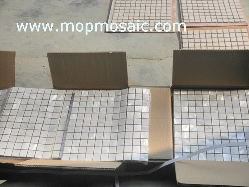6MM thickness white shell mosaic