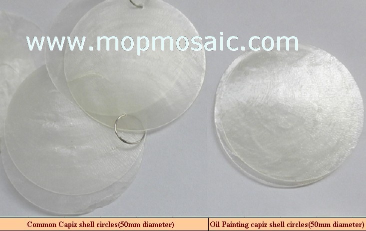 white White capiz shell chandelier accessory(Common and oil)