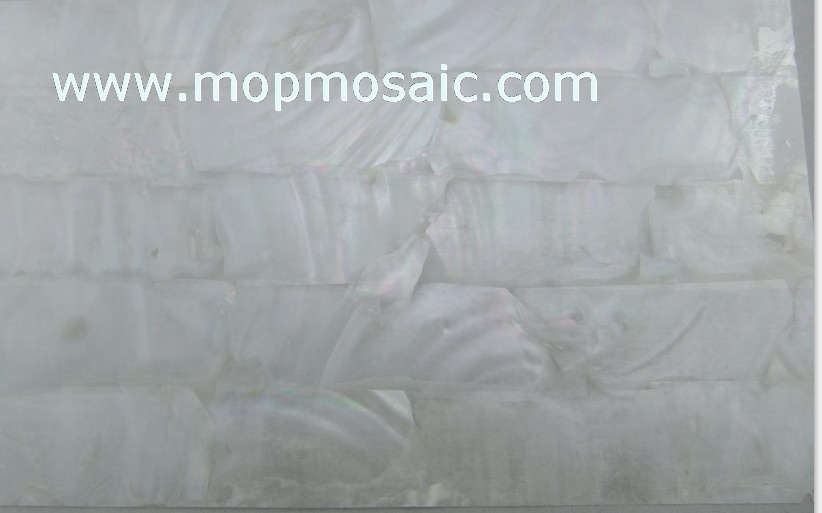 White mother of pearl shell paper