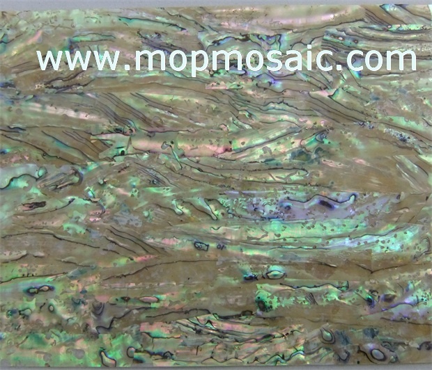 New Zealand yellow abalone shell laminate