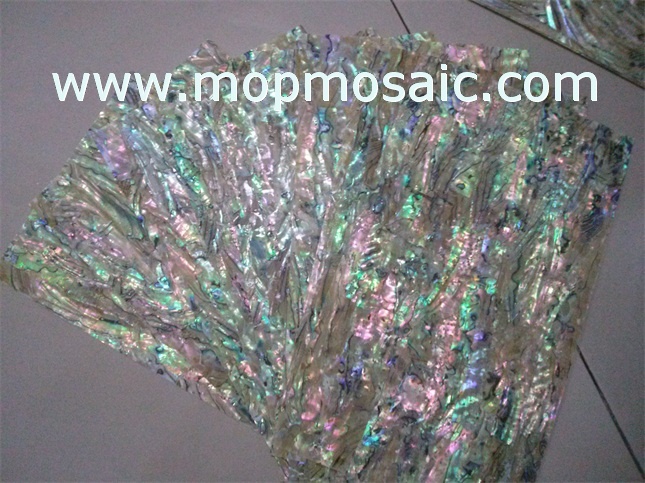 New Zealand yellow abalone shell laminate