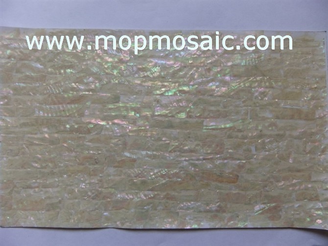 Flexible yellow abalone shell lamiante for fishing rods