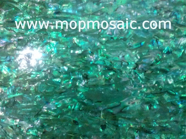 Dyed blue abalone shell sheet