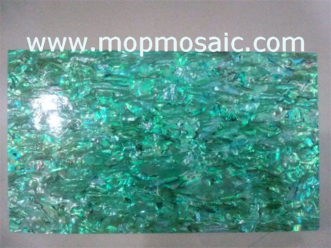 Dyed blue abalone shell sheet