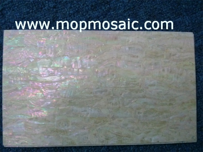 Coarse grained korean abalone shell laminate