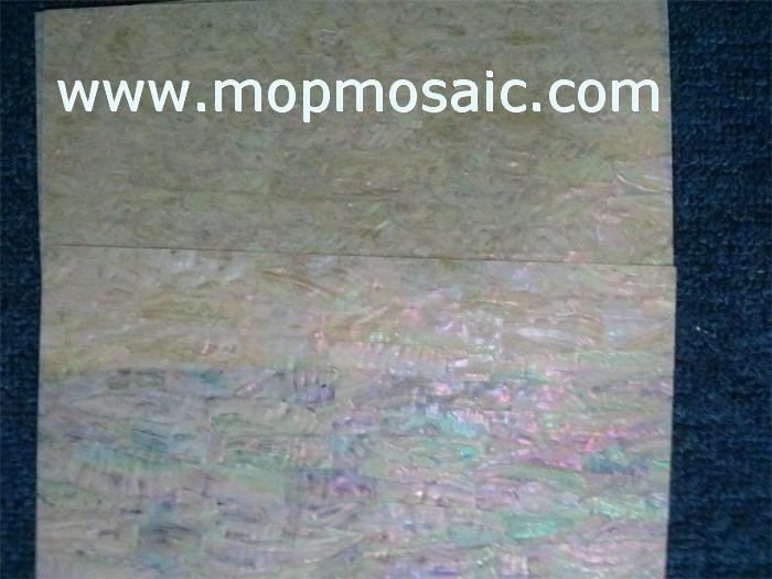 Coarse grained korean abalone shell laminate