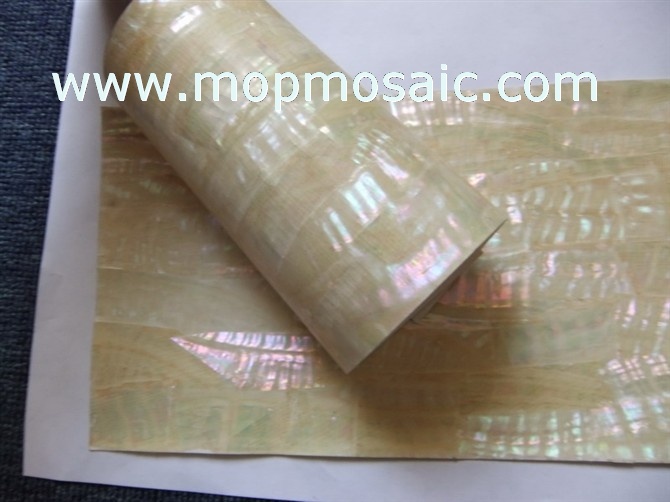 Flexible Australia white abalone shell laminate