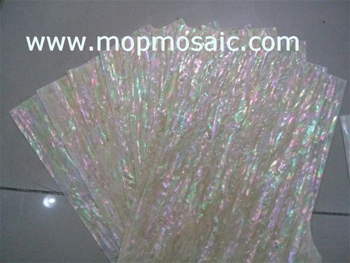 0.5mm thickness yellow abalone shell sticker