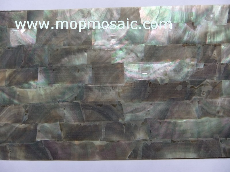 0.5mm thickness totall black blacklip shell paper