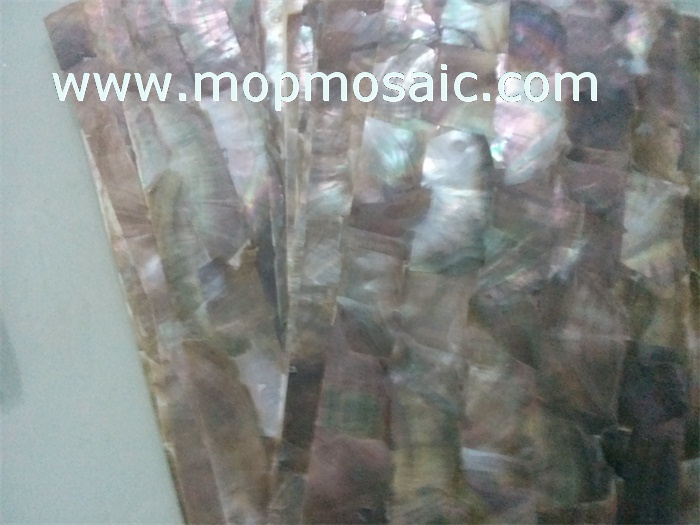 0.5mm thickness totall black blacklip shell paper