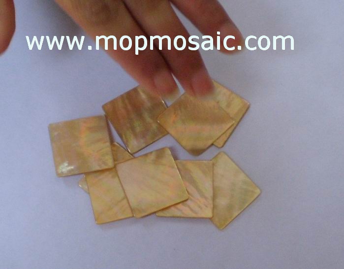 Yellowlip mother of pearl shell tiles