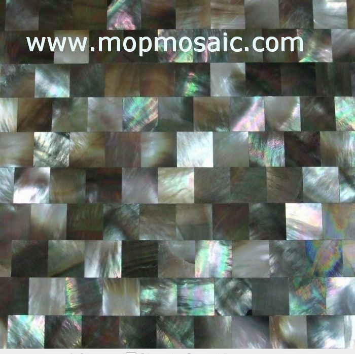 Blacklip Shell Tiles in brick