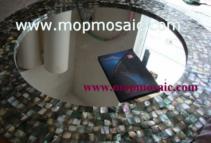 Blacklip Shell Tiles in brick