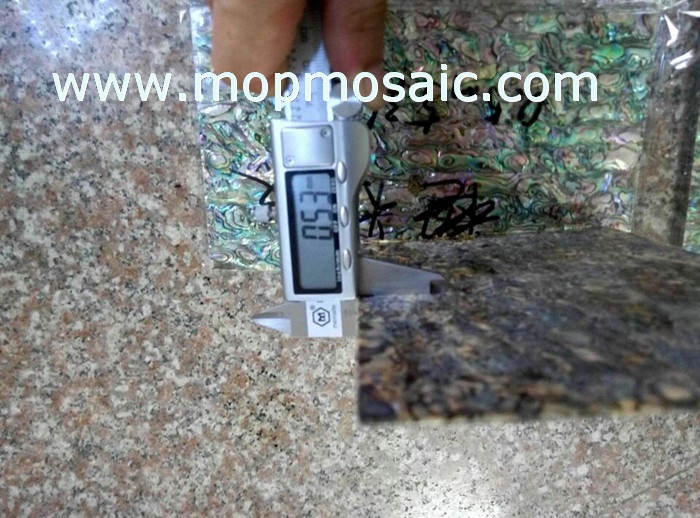 0.5mm thickness red new zealand abalone shell veneer