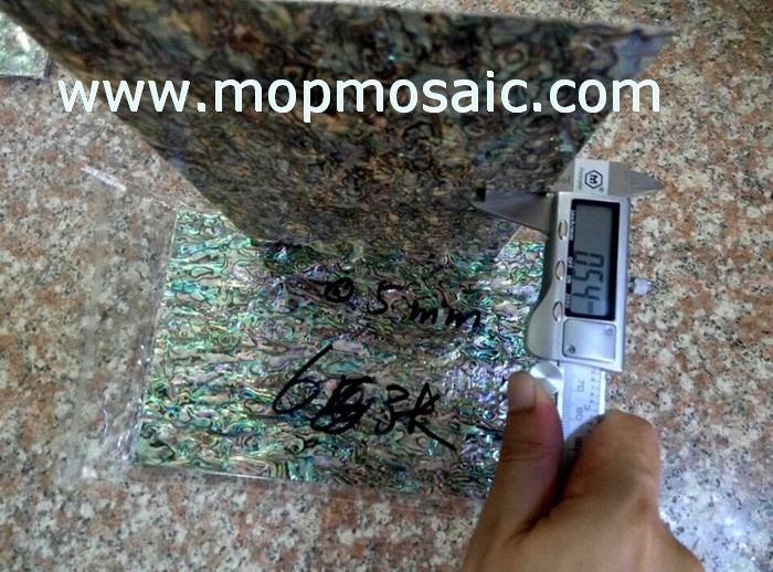 0.5mm thickness red abalone shell sheet for luthier inlay