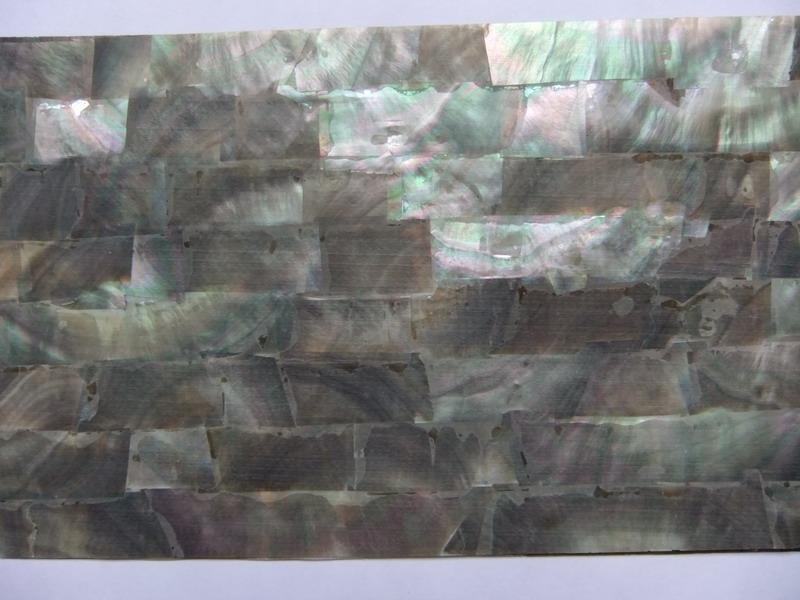 0.5mm thickness luthier inlay totall black shell paper