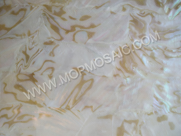 Transparent flexible dapple freshwater shell veneer for fishing lures